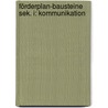 Förderplan-Bausteine Sek. I: Kommunikation by Rainer Franzen