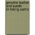 Genuine Leather And Suede Tri-Fold Lg Sam's