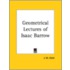 Geometrical Lectures Of Isaac Barrow (1916)