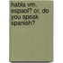 Habla Vm. Espaol? Or, Do You Speak Spanish?