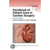 Handbook of Patient Care in Cardiac Surgery door Vlahakes