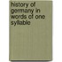 History of Germany in Words of One Syllable
