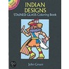 Indian Designs Stained Glass Colouring Book door John Green