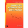 Introduction To Modern Time Series Analysis door Jurgen Wolters