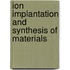 Ion Implantation And Synthesis Of Materials