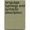 Language Typology And Syntactic Description door Onbekend