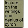 Lecture On The Writings And Genius Of Byron door John Clark Ferguson