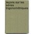 Leçons Sur Les Séries Trigonométriques