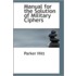 Manual For The Solution Of Military Ciphers