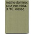 Mathe-Domino: Satz von Vieta. 9./10. Klasse