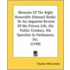 Memoirs of the Right Honorable Edmund Burke