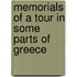 Memorials of a Tour in Some Parts of Greece
