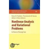 Nonlinear Analysis And Variational Problems door Onbekend