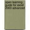 Open Learning Guide For Excel 2003 Advanced door Onbekend