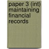 Paper 3 (Int) Maintaining Financial Records by Jack M. Kaplan