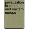 Privatization In Central And Eastern Europe door Onbekend