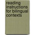 Reading Instructions For Bilingual Contexts