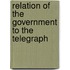 Relation of the Government to the Telegraph