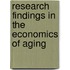 Research Findings In The Economics Of Aging