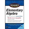 Schaum's Easy Outline Of Elementary Algebra door Robert E. Moyer