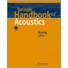 Springer Handbook Of Acoustics [with Cdrom] by T.D. Rossing