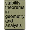 Stability Theorems in Geometry and Analysis door Yu G. Reshetnyak