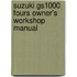 Suzuki Gs1000 Fours Owner's Workshop Manual