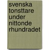 Svenska Tonsttare Under Nittonde Rhundradet door Lina Lagerbielke