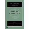 The Cambridge History Of Literary Criticism by Claude Rawson
