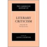 The Cambridge History Of Literary Criticism by Glyn Norton