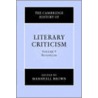 The Cambridge History of Literary Criticism door Marshall Brown