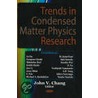 Trends In Condensed Matter Physics Research door Onbekend