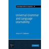 Universal Grammar and Language Learnability by Saleemi Anjum P.