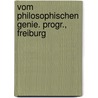 Vom Philosophischen Genie. Progr., Freiburg by Simon Erhardt
