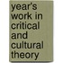 Year's Work in Critical and Cultural Theory
