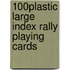 100% Plastic Large Index Rally Playing Cards