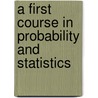 A First Course In Probability And Statistics door Prakasa R