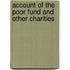 Account Of The Poor Fund And Other Charities