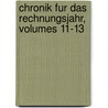 Chronik Fur Das Rechnungsjahr, Volumes 11-13 by Humboldt-Universitt Zu Berlin