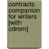 Contracts Companion For Writers [with Cdrom]