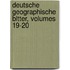 Deutsche Geographische Bltter, Volumes 19-20