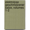 Elektrolyse Geschmolzener Salze, Volumes 1-2 by Unknown