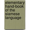 Elementary Hand-Book of the Siamese Language by Basil Osborn Cartwright