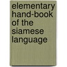 Elementary Hand-Book of the Siamese Language door Basil Osborn Cartwright