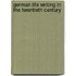 German Life Writing In The Twentieth Century
