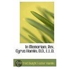 In Memoriam, Rev. Cyrus Hamlin, D.D., L.L.D. door Alfred Dwight Foster Hamlin