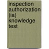 Inspection Authorization (ia) Knowledge Test by Unknown