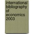 International Bibliography of Economics 2003