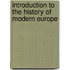 Introduction to the History of Modern Europe