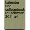 Kalender und Collegebook rot/schwarz 2011 A4 door Onbekend